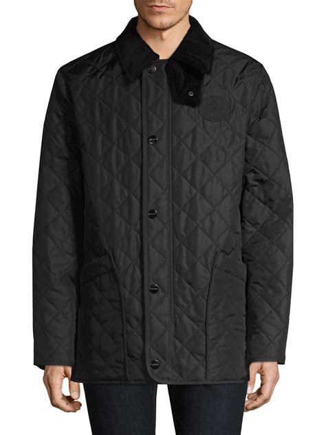 men burberry quilted jacket|Burberry twill barn jacket.